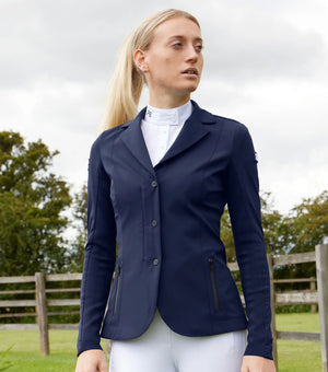 Premier Equine Quarto Ladies Competition Jacket French Navy