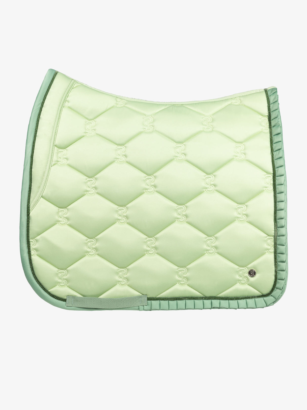 PS of Sweden Ruffle Dressage Saddle Pad Seed Green