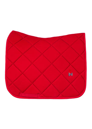 Maximilian Velvet Dressage Saddle Pad Crimson