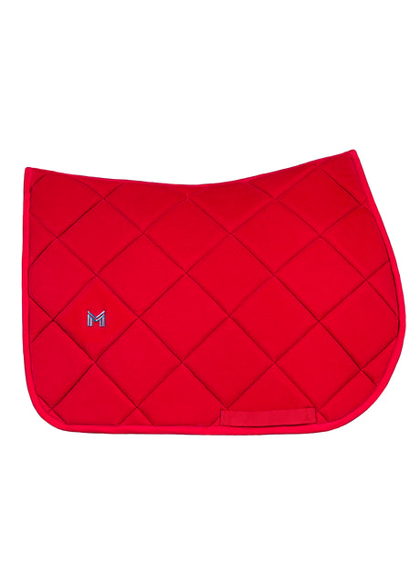 Maximilian Velvet Jump Saddle Pad Crimson