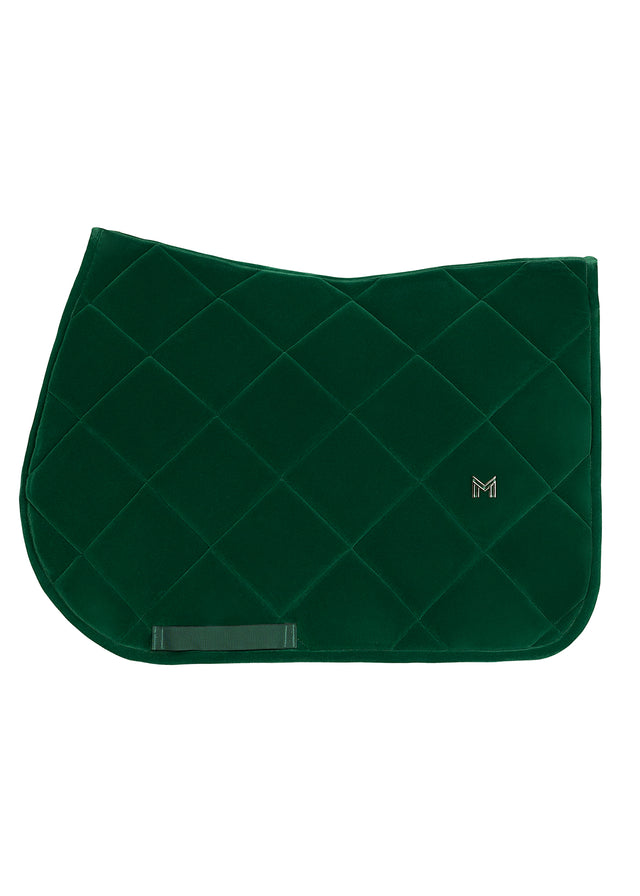 Maximilian Velvet Jump Saddle Pad Jade
