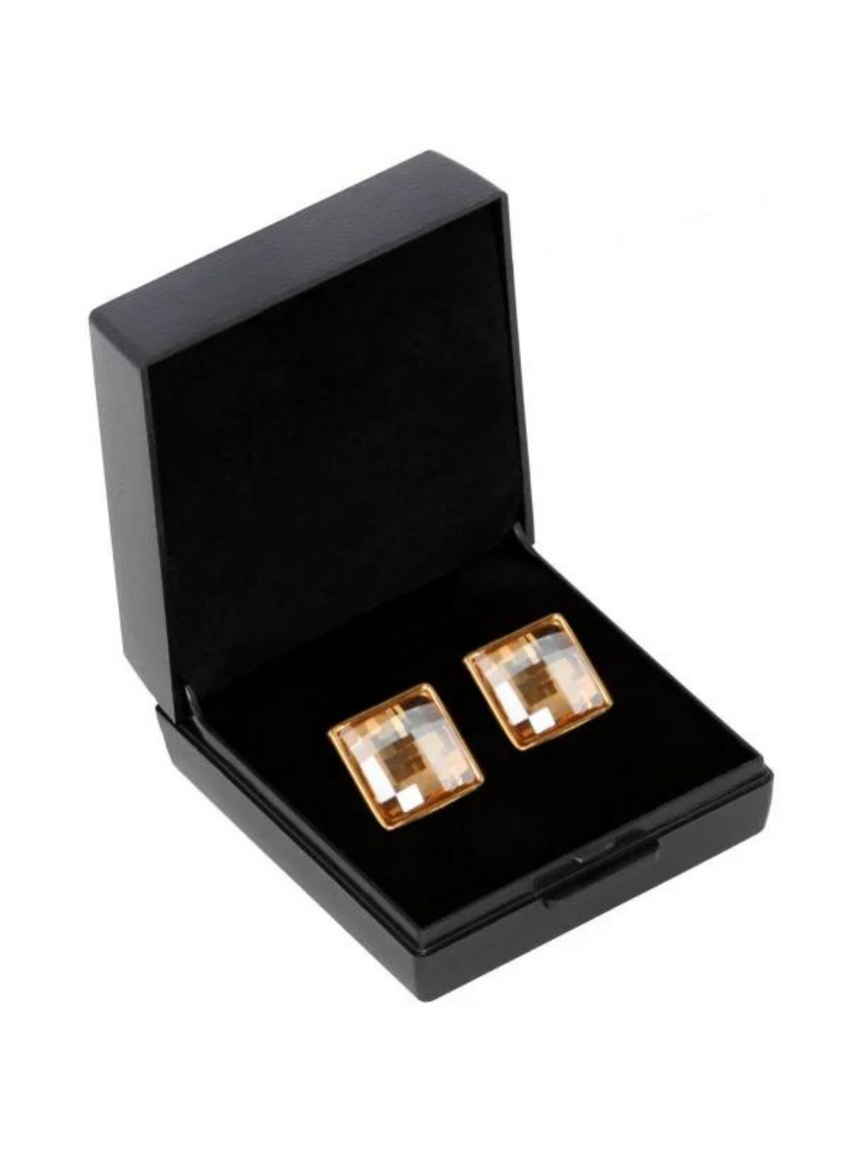SD Design One In A Million Earrings Golden Shadow Crystal