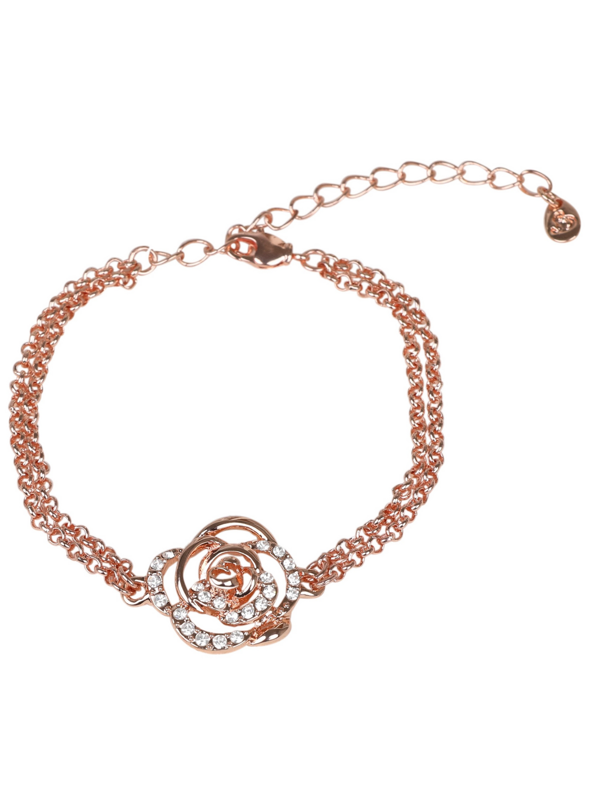 SD Design Diamond Rose Bracelet Rose Gold