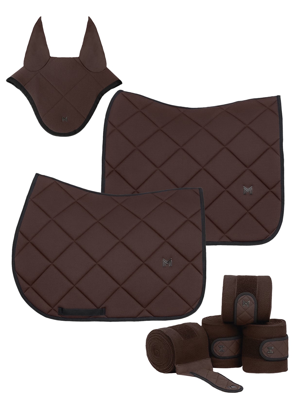 Maximilian Crew Jump Saddle Pad Chocolate