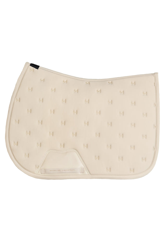Maximilian Stamp Jump Saddle Pad Sand