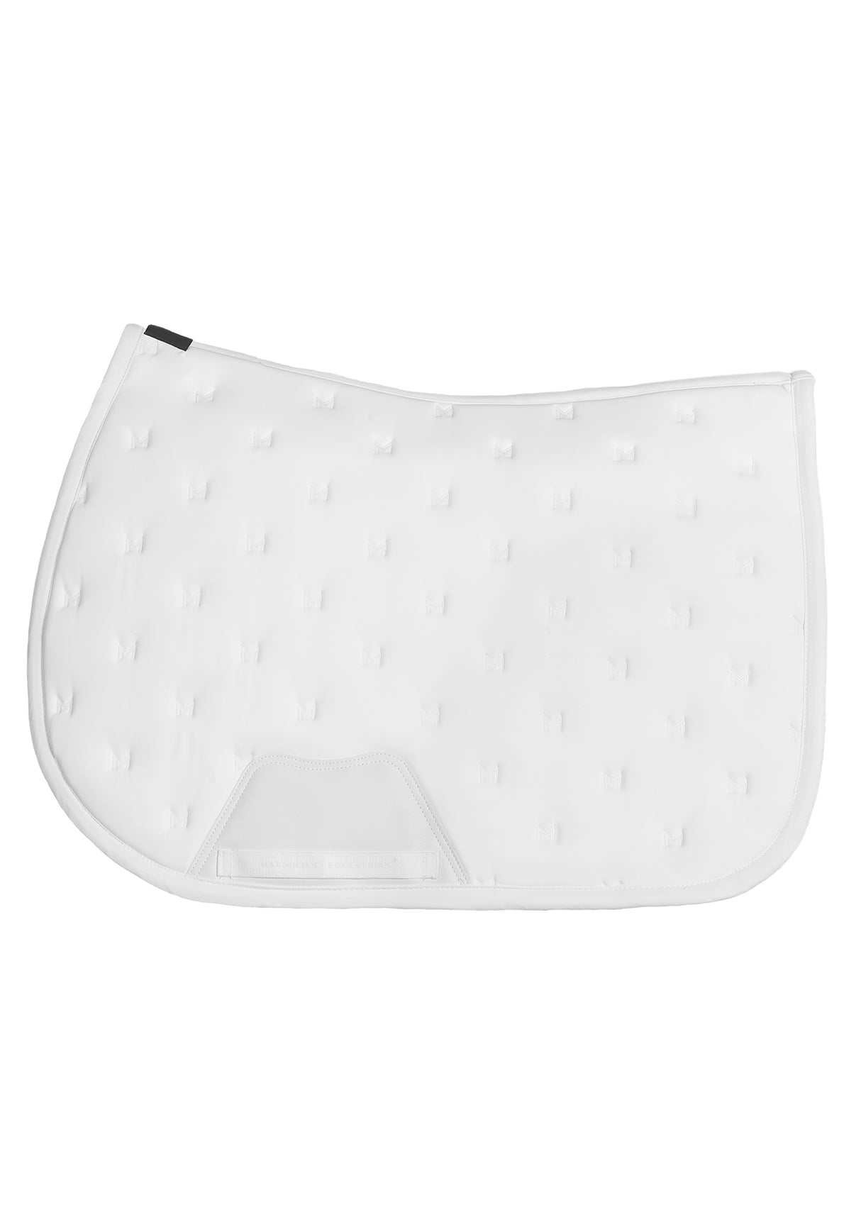 Maximilian Stamp Jump Saddle Pad White