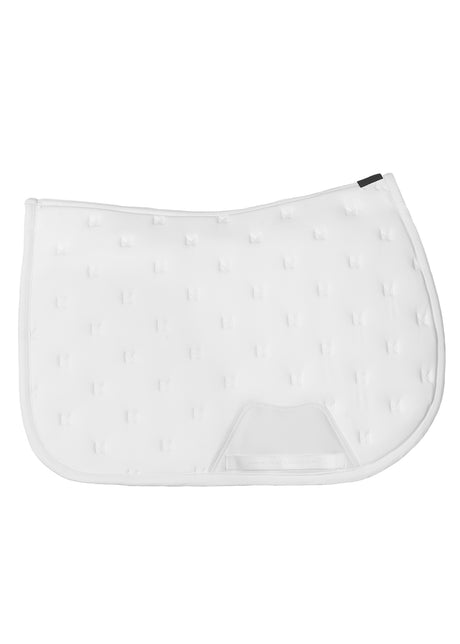Maximilian Stamp Jump Saddle Pad White