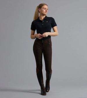 Premier Equine Sophia Ladies Full Seat High Waist Riding Breeches Chocolate