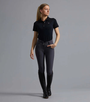 Premier Equine Sophia Ladies Full Seat High Waist Riding Breeches Anthracite