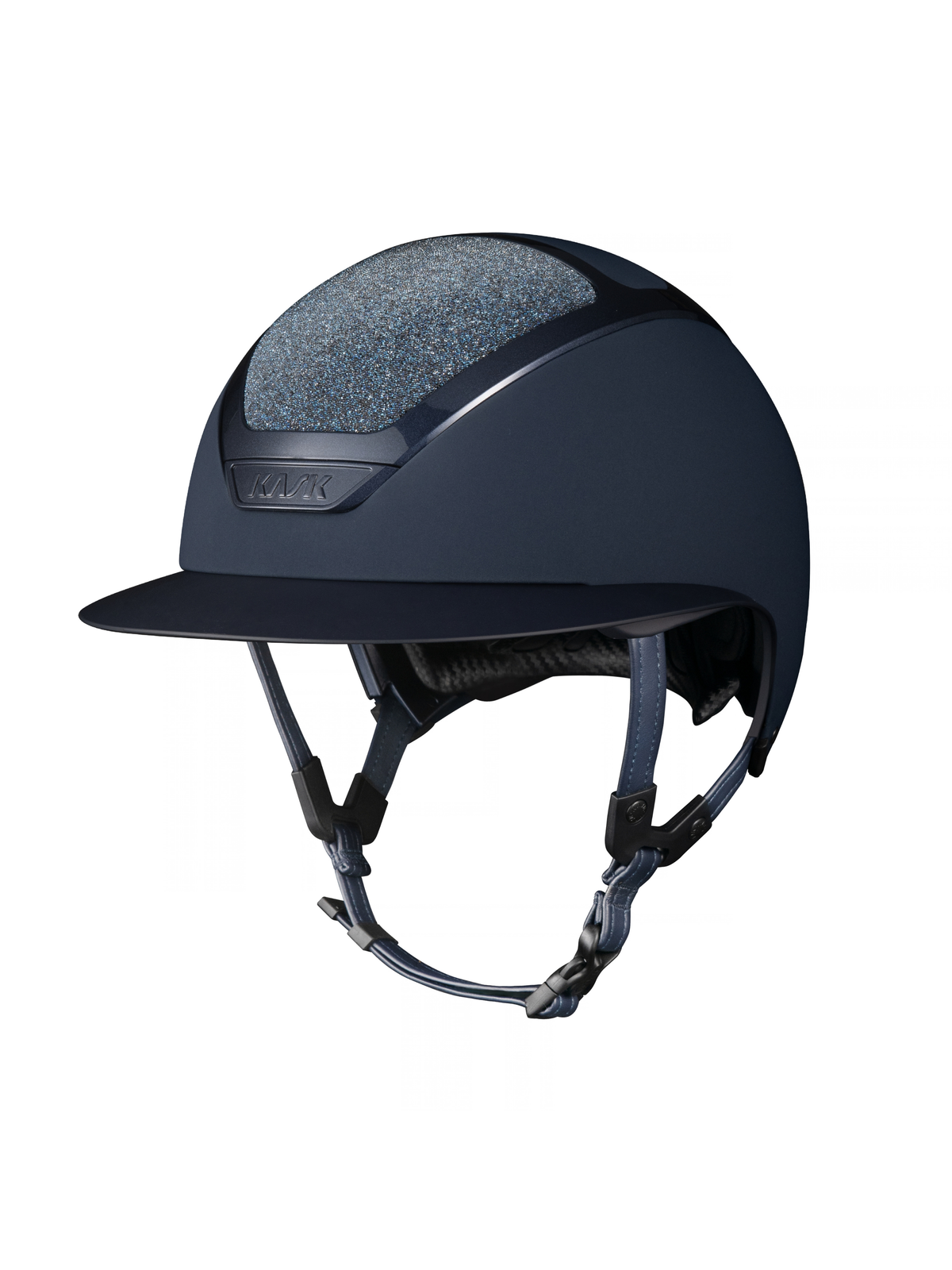 KASK Star Lady Chrome Swarovski Carpet Helmet Navy