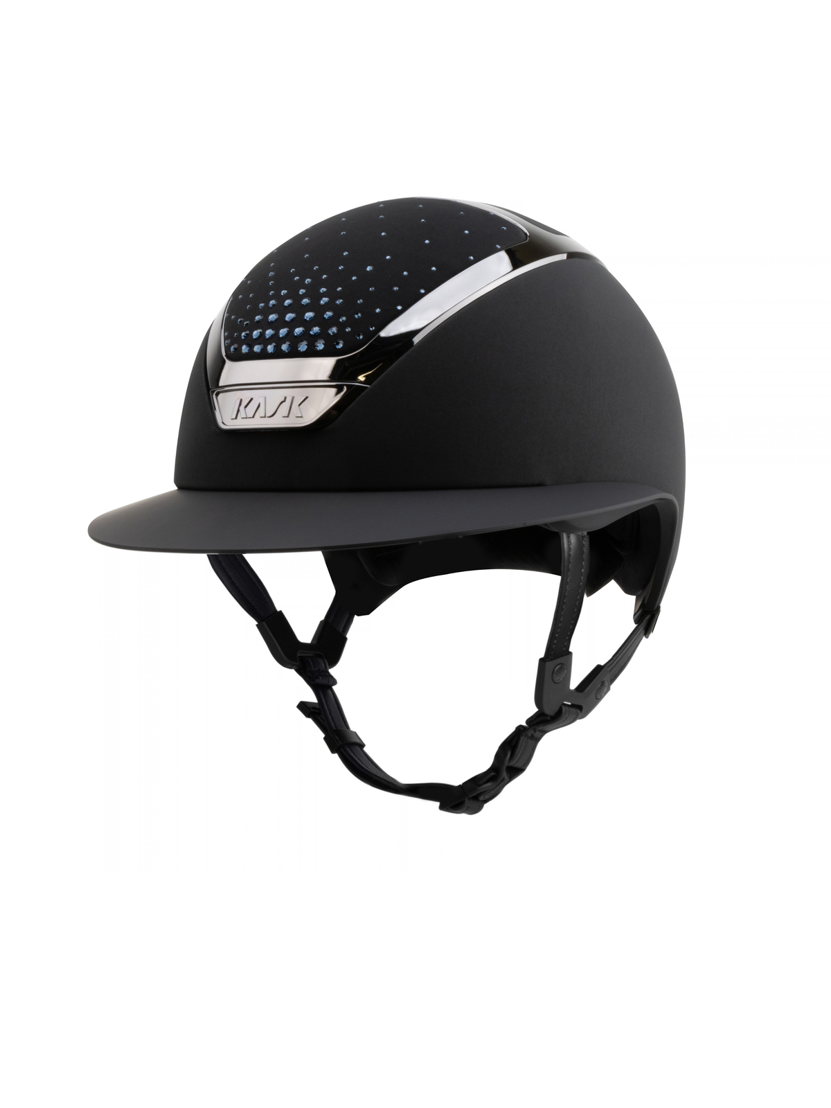 KASK Star Lady Chrome Passage Helmet Black/Blue Montana