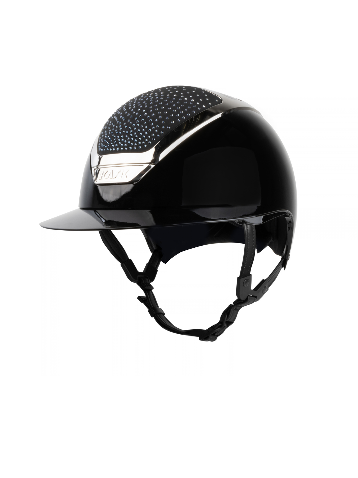 KASK Star Lady Pure Shine Waterfence Helmet Black/Silver/Blue Montana