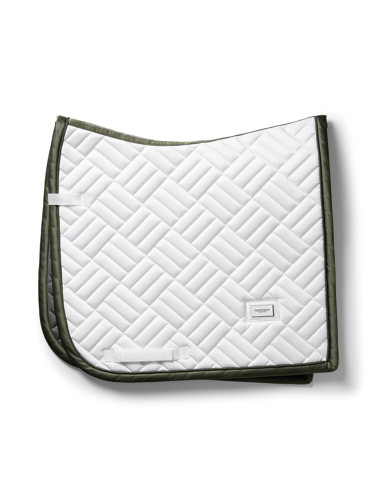 Equestrian Stockholm Modern Dressage Saddle Pad White Striking Valley