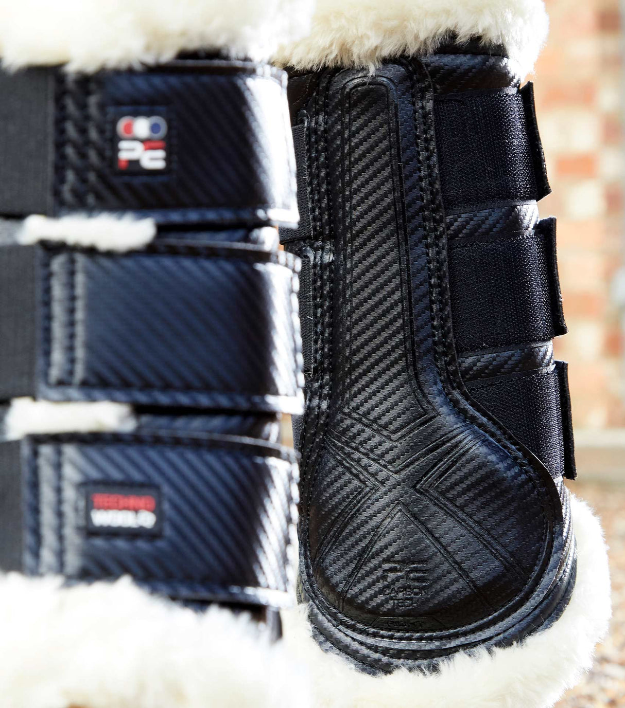 Premier Equine Techno Wool Brushing Boots Black