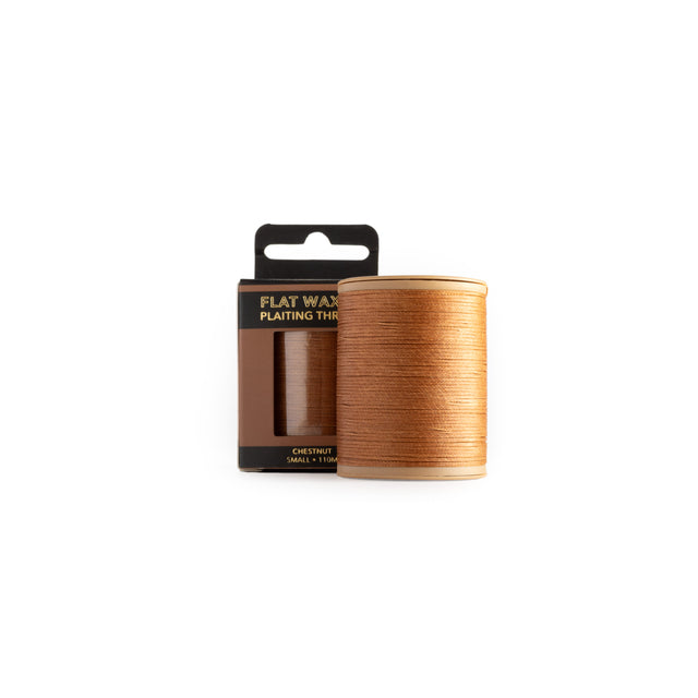 Hairy Pony Flat Waxed Plaiting Thread - Chestnut