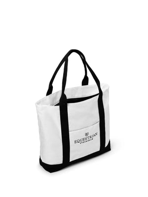 Equestrian Stockholm Tote Bag White