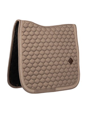 Kentucky Onion Plaited Glitter Rope Dressage Saddle Pad Beige