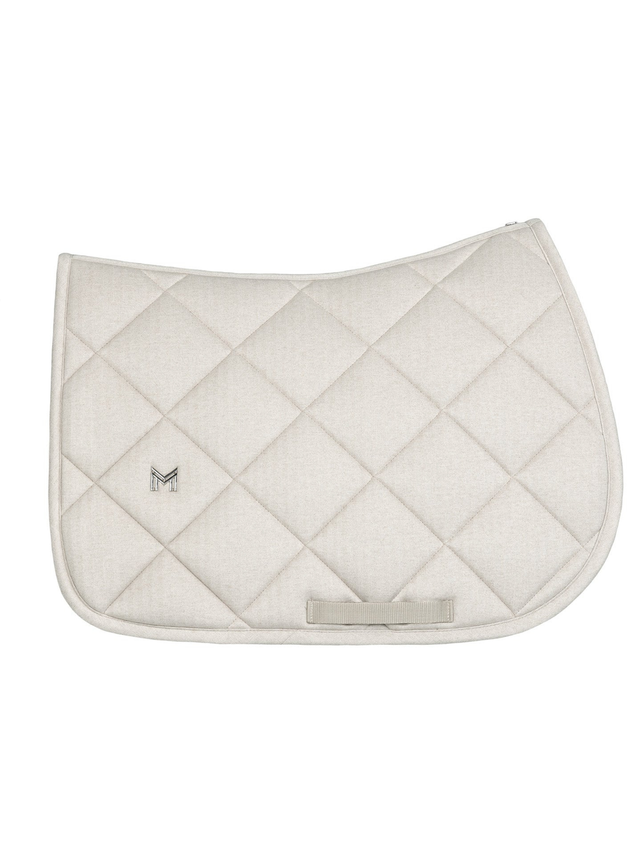 Maximilian Herringbone Jump Saddle Pad Beige