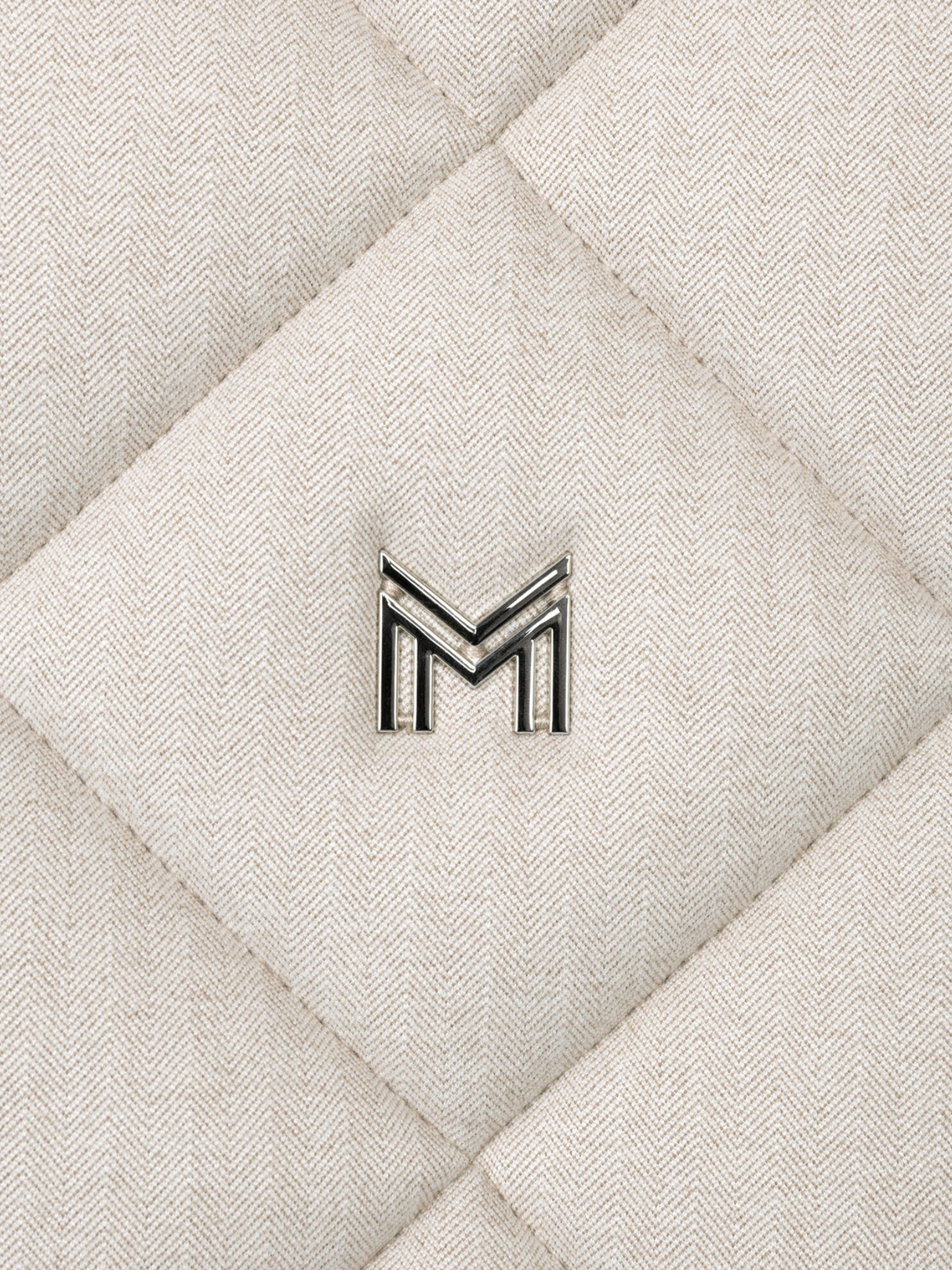 Maximilian Herringbone Dressage Saddle Pad Beige