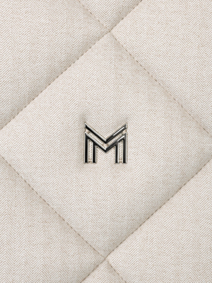 Maximilian Herringbone Dressage Saddle Pad Beige