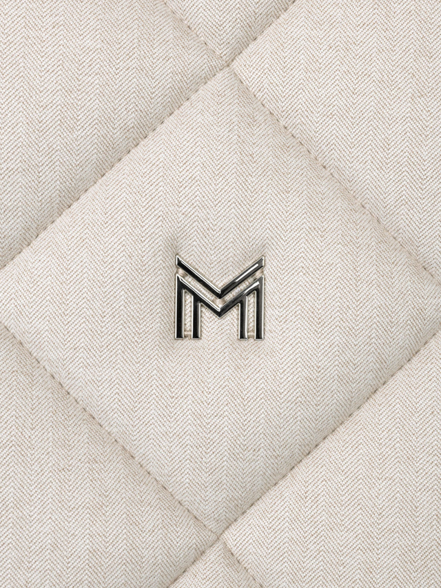 Maximilian Herringbone Dressage Saddle Pad Beige