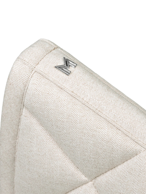 Maximilian Herringbone Dressage Saddle Pad Beige