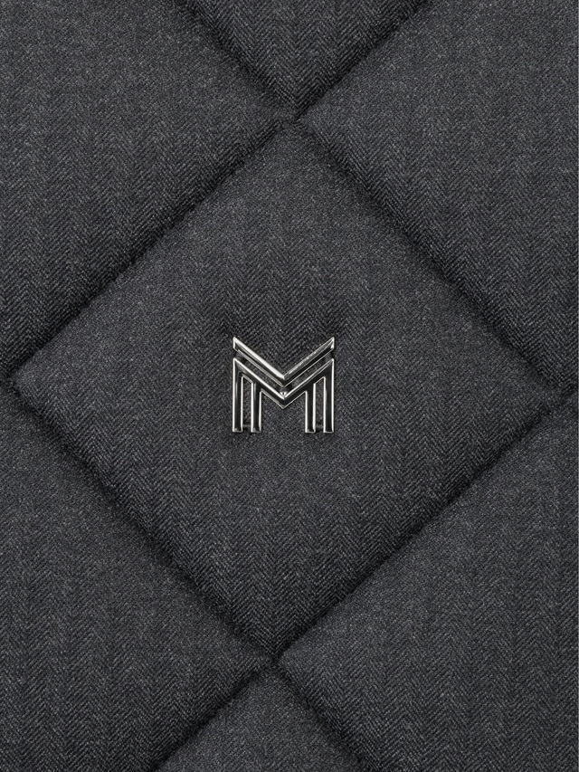 Maximilian Herringbone Dressage Saddle Pad Graphite