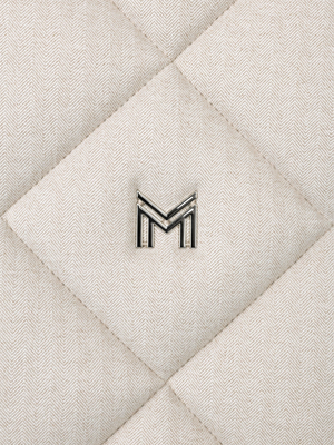 Maximilian Herringbone Jump Saddle Pad Beige