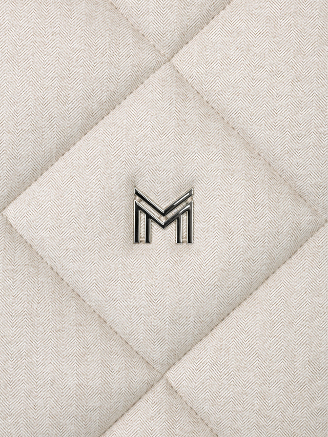 Maximilian Herringbone Jump Saddle Pad Beige