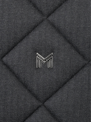 Maximilian Herringbone Jump Saddle Pad Graphite