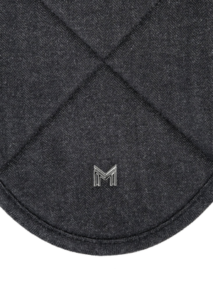 Maximilian Herringbone Ear Bonnet Graphite