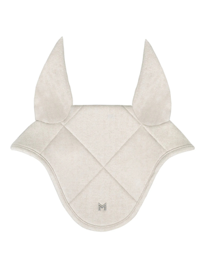 Maximilian Herringbone Ear Bonnet Beige