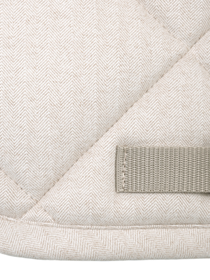 Maximilian Herringbone Dressage Saddle Pad Beige