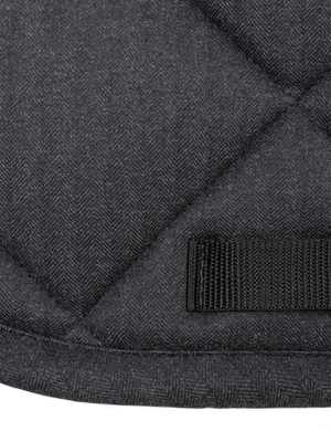 Maximilian Herringbone Dressage Saddle Pad Graphite