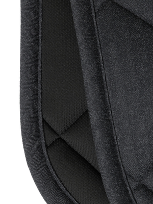 Maximilian Herringbone Dressage Saddle Pad Graphite