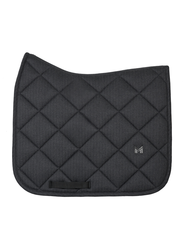 Maximilian Herringbone Dressage Saddle Pad Graphite
