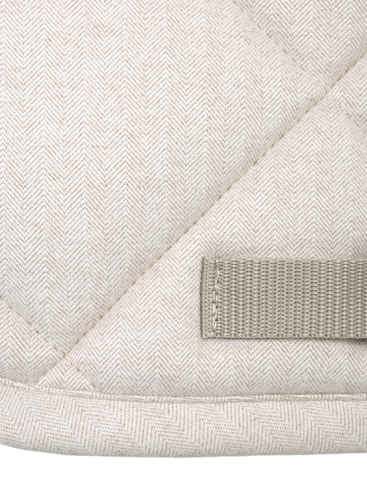 Maximilian Herringbone Jump Saddle Pad Beige