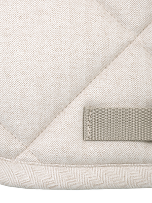 Maximilian Herringbone Jump Saddle Pad Beige