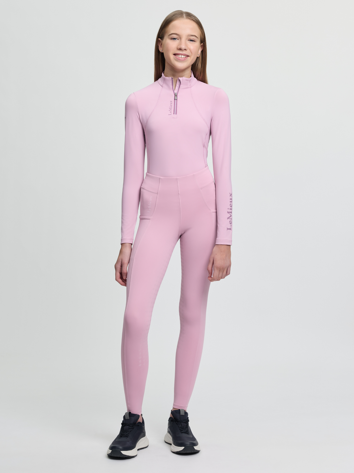 LeMieux Young Rider Orla Pull On Breeches Fondant