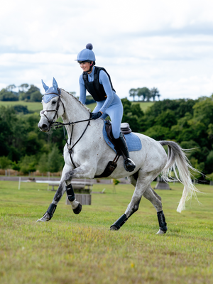 LeMieux Suede Close Contact Jump Saddle Pad Powder Blue