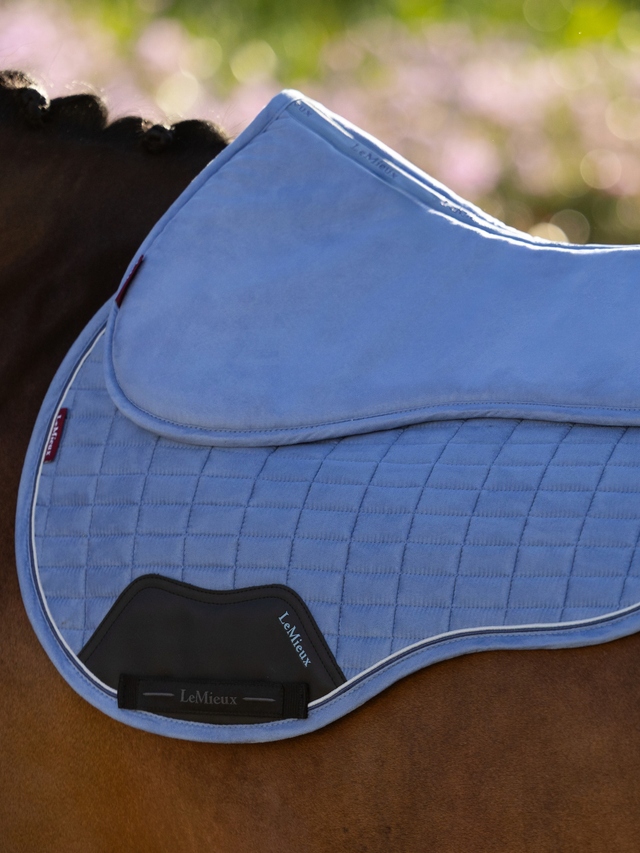 LeMieux Suede Half Pad Powder Blue