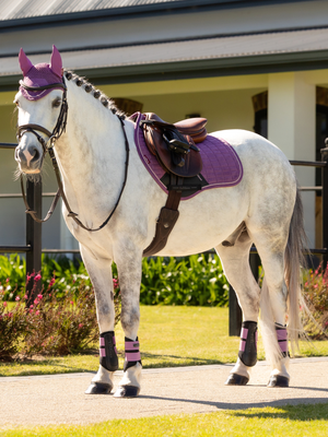 LeMieux Mini Suede Close Contact Jump Square Saddle Pad Mallow