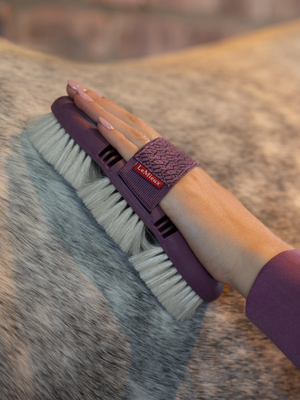 LeMieux Flexi Goat Hair Body Brush Powder Blue