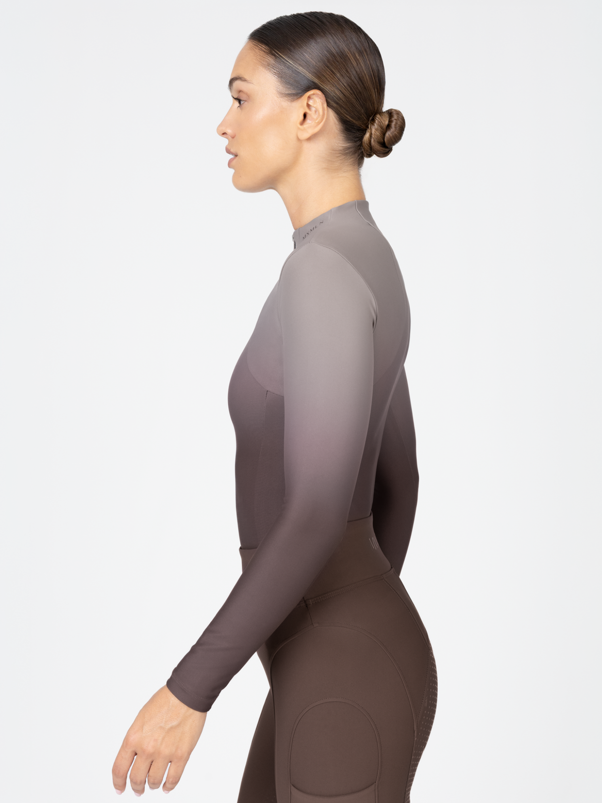 Maximilian Ombré Long Sleeve Base Layer Mocha