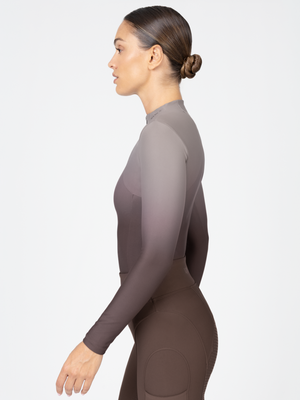 Maximilian Ombré Long Sleeve Base Layer Mocha