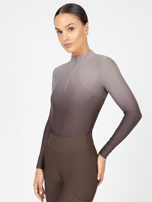 Maximilian Ombré Long Sleeve Base Layer Mocha