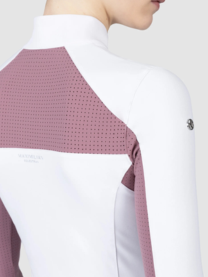 Maximilian Aveen Long Sleeve Show Shirt White/Mauve