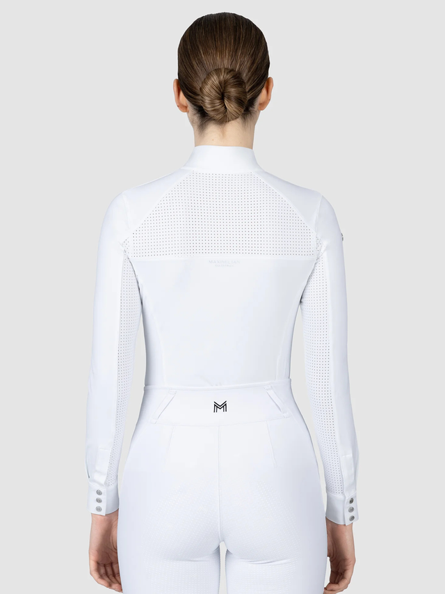 Maximilian Aveen Long Sleeve Show Shirt White