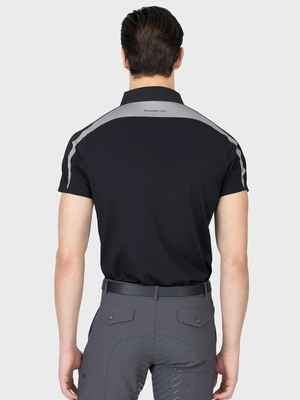 Maximilian Court Polo Shirt Black/Grey