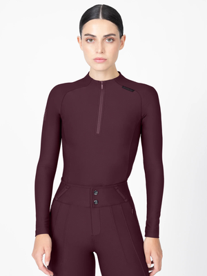 Maximilian Origin Long Sleeve Base Layer Burgundy